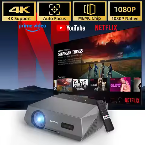 CAIWEI A10Q 4K Projector 3500 ANSI Home Theater for Movies Full HD WiFi 2G 64G MEMC Auto Focus 1080P