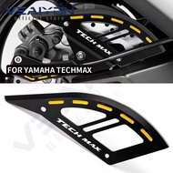 สำหรับ Yamaha T-MAX 560 Tmax 560 Tech Max 2020 2021 2022อุปกรณ์เสริมรถจักรยานยนต์เบรค Disc Guard Cover Protector สายเบรค Clamps