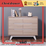 Ready Stock🤞EWJ 1012 Chest 6 Drawer / 6 Laci Almari