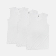 Byford 3pcs Men V-Neck Muscle Tee Cotton Rib BMN278491AS1