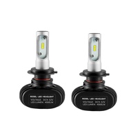 สำหรับ Mercedes W204 C Class 07-14หลอดไฟคู่ H7 LED ไฟหน้าลำแสงต่ำ80W 6000K สีขาวอุปกรณ์เสริมรถยนต์รถ