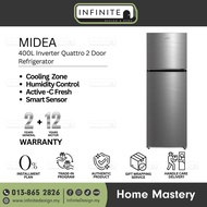 Midea MDRT489MTB46-MY 400L / MDRT580MTB46-MY 490L 2 Doors Inverter Quattro Refrigerator /Fridge/Peti