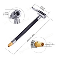20cm/7.87in Tire Inflation Hose Adapter, Used To Twist And Convert To Lock Connection, With Metal Lo