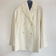 2025 秋冬新品MaxMara -Sheree 黑色 白色 雙排扣 羊毛大衣