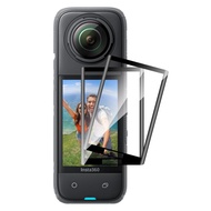 【2枚入り】For Insta360 X4 フィルム Mosasa Insta360 X4 ガラスフィルム 保護フィルム 曲面対応 衝撃吸収 9H硬度 飛散防止 2.5Dラウンドエッジ 自動吸着 気泡