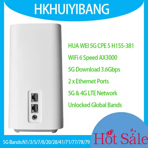 HUA WEI 5G CPE 5 H155-381 WiFi 6 AX3000 Mobile Wireless Router 5G 4G LTE CAT20 Dual Band Sim Card Mo