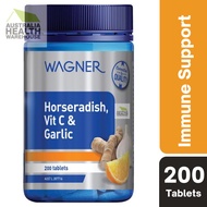 [Expiry: 02/2027] Wagner Horseradish, Vitamin C & Garlic 200 Tablets