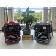 Original Factory Chong Automobile 1: 24 Howard MAX HOWO MAX Tractor Trailer Truck Model Truck Alloy 