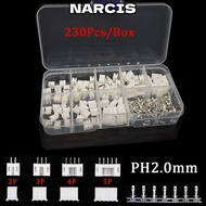 NARCIS Header JST Connector, Terminal Kit PH2.0 2p 3p 4p 5 pin 2.0mm Pitch Terminal Kit / Housing / 