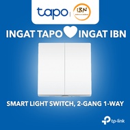 TP-Link Tapo S220 Smart Switch 2-Gang No Neutral, Battery Operated, Works with Tapo App & Voice Cont