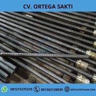 as drat diameter 2" panjang 1 meter dg ulir ganda