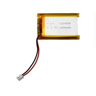 1 piece 3.7V LiPo 103450 2000mAh Battery (Lithium Polymer) Batteri with Connector 2.0