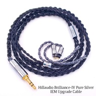 Hillaudio Brilliance-IV Pure Silver IEM Upgrade Cable