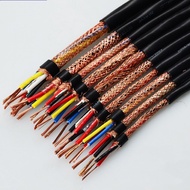 National Standard Shielded Wire Pure Copper Wire RVVP3 Core 4 Core X0.5/0.75/1.0/1.5/25 Square Contr