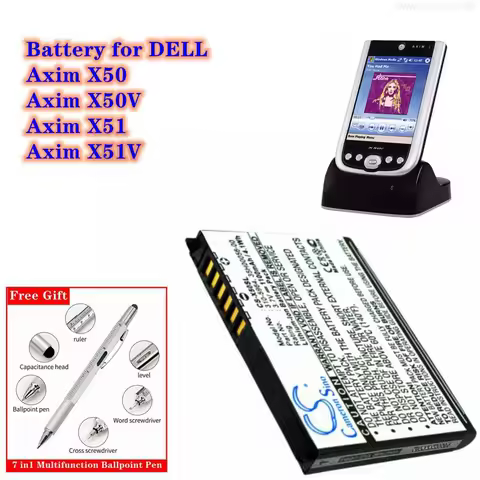 PDA,Pocket PC Battery 3.7V/1100mAh 310-5965, U6192 for DELL Axim X50, X50V, X51, X51V