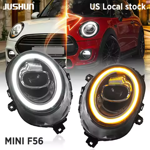 JUSHUN LED Headlights for MINI F56 F55 F57 Automatic Adjustment Headlights for MINI 2014-2021 Plug a