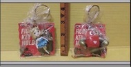 懷舊 日本動漫鎖匙扣 keychain 小露寶小賓女 一對發售  robocon  popy Bandai 眼鏡廠 (k3-j)