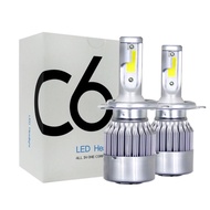 Lampu C6 LED MOBIL COB Chips H1 HB3 H4 HB4 H7H11/H16/H27/H8