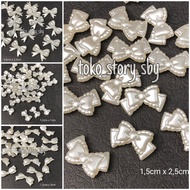15 GRAMS - RIBBON BEADS DIY BEADS HOLE RIBBON BEADS PEARL PEARL BEADS