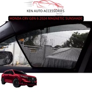 HONDA CRV GEN 6 2024 MAGNETIC SUNSHADE 6 PCS SET, SUN COVER, SUNSHADE, COVER TINGKAP MAGNETIC TYPE