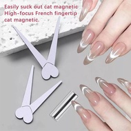 Nail Art Magnet Tool Cat Magnetic Rod Combination Nail Art DIY V-Shaped French Lines Effect Nail Man