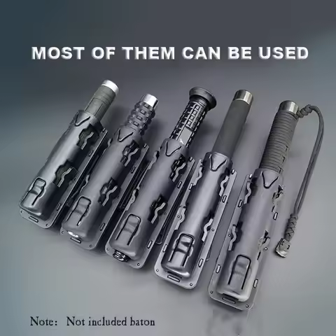 360 Degree Rotation Retractable Baton Case Holster Universal Extensible Baton Holder Self Defense ED