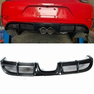 Rear Bumper Diffuser Lip For Porsche 718 Boxster Cayman 2016-2019 Real Carbon Fiber Car Exhaust Spoi