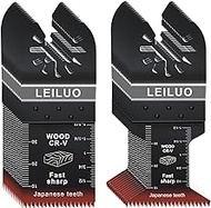 LEILUO 50Pcs Multitool Blades Japanese Teeth Fast Cutting Oscillating Tool Blades CRV Material Oscillating Saw Blades Universal Fit with Storage Bag for DeWalt Milwaukee Makita and More