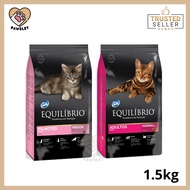 EQ Equilibrio Premium Dry Cat Food For Kitten Indoor / Adult Hairball (1.5KG)