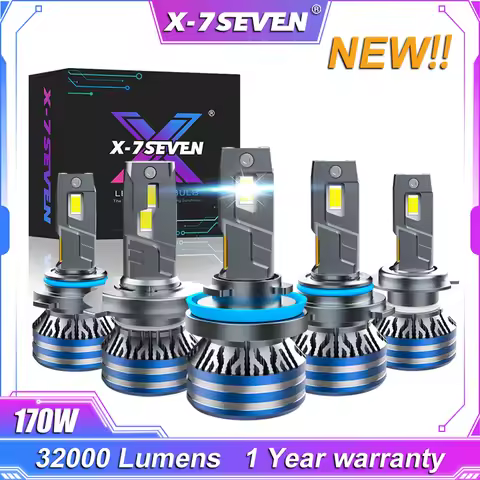 X-7SEVEN X-Yuniverse 170W 32000LM 6500K Small Size High Power BUS LED Headlight Bulb 1 Years Warrant