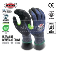 M-SAFE ULTRA CUT RESISTANT / ABRASION RESISTANT GLOVE (MODEL : M-ULTRA ) SIRIM DOSH - 1 PAIR