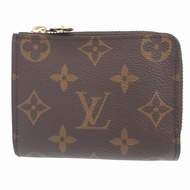 近全新 路易威登 Monogram M83476 Portefeuille Noir Compact IC Chip ブラウン L-shaped Zipper Wallet 0183 [二手]LOUI