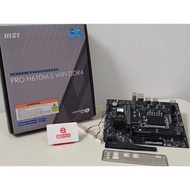 Mobo intel LGA 1700 H610 MSI H610M-S WiFi DDR4 support Alder Raptor Lake Gen 12 13 14