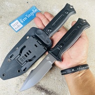 มีดFBIQQของแท้1000% รุ่น: FBIQQ-Fire ไฟ (ผลิตล่าสุดโลโก้FBIQQอยู่ในโล่ห์) มีดพก มีดเดินป่า ตั้งแคมป์