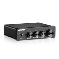 AIYIMA A01 2.0/2.1 Channel Class D Power Amplifier – 100W×2 with RCA & AUX, TPA3116D2×2 + NE5532DR×3