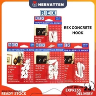 REX 4.5KG/7KG/2KG/9KG CONCRETE HOOKS ( SMALL/MEDIUM/REGULAR/LARGE )(3M QUALITY)