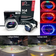 H4 Epicracing ZE 5 PRO LED Light Package DEVIL + RGB Angle Eye Shroud 210 App Control Modes