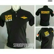 BLACK TBC SECURITY LOGO WINGS FULL BODIR TBC SECURITY WINGS BLACK SHORT SLEEVE EMBROIDERED T-SHIRT -