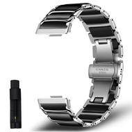 สาย สำหรับ Huawei Watch Fit 4 Pro สายนาฬิกา Luxury Ceramics สายรัดสแตนเลสของ สาย สำหรับ huawei fit 3