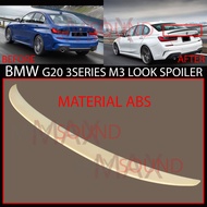 BMW G20 M3 M SPORT 3SERIES 4 PINTU M3 NAMPAK SPOILER BELAKANG SPOILER BOOT MATERIAL ABS