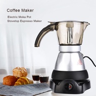 150ml300 ml 3-6 cawan 480W periuk Espresso elektrik dapur boleh tanggal dapur pembuat kopi