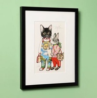 樋口裕子 / 限量300 複雜原畫 版畫 art print  Yuko Higuchi 貓 Gucci 藝術家