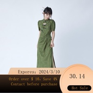 superior productsYuanyuan Original Designer Model New Chinese Style Improved Cheongsam Dress Women's Summer National Sty