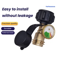 Fullemove 1/2Pcs Propane Tank Gauge Level Indicator QCC1/ Type 1 Connection Universal 5-40lb Tanks P