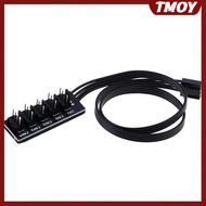 TMOY 40cm 1 To 5 4-Pin molex TX4 PWM CPU cooling fan splitter adapter power cable