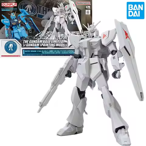Bandai Base Limited EG 1/144 ΝGUNDAM RX-93 Special Version for Painting DIY Assembled Model Kit Acti