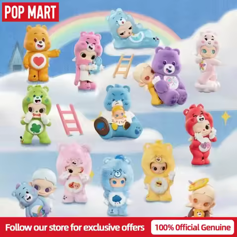 Genuine Popmart Care Bears × Zsiga Series Figurine Blind Box Kawaii Popmart Anime Characters Mystery