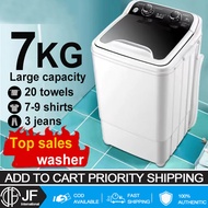 COD New upgrade 7KG large capacity top-loading washing machines single tub semi automati washing machine