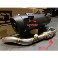 EXHAUST CJ IPOH NVX MANIFOLD 28MM 32MM S.STEEL EKZOS CJ IPOH NVX TRU PRESSURE
