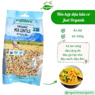 Hỗn hợp đậu hữu cơ Just Organik 500g- Organic Mix Lentils